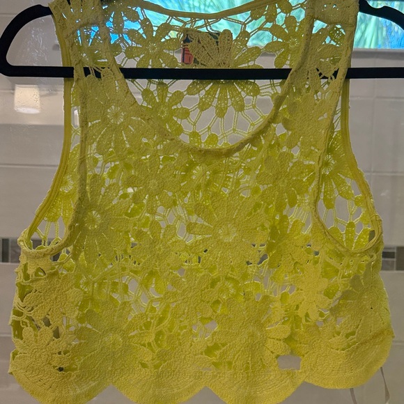 MAAJI Yellow Crochet Two-Piece Set SIZE M NEVER WORN - Picture 10 of 11